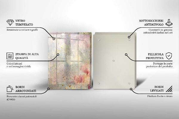 Skleněná krájecí deska Malování textury pozadí