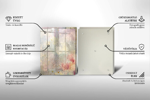 Skleněná krájecí deska Malování textury pozadí