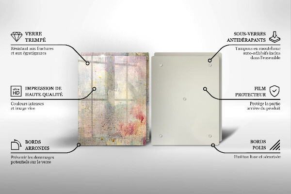 Skleněná krájecí deska Malování textury pozadí