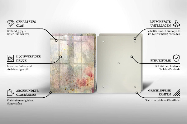 Skleněná krájecí deska Malování textury pozadí