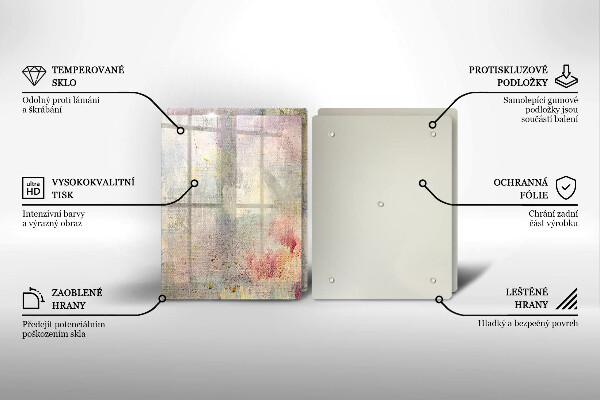 Skleněná krájecí deska Malování textury pozadí