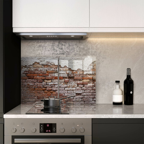 Skleněná krájecí deska Staré cihlové a betonové zdi