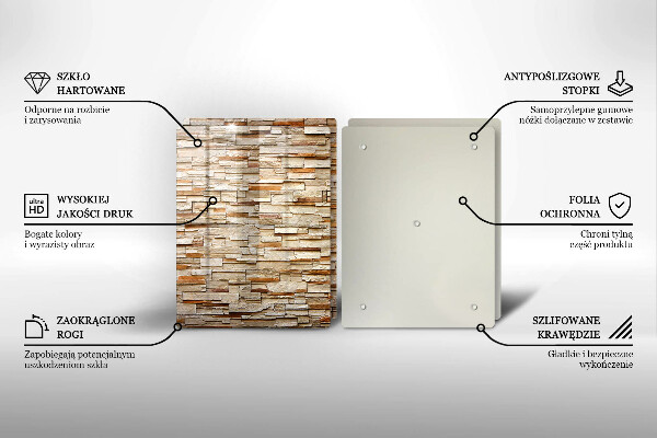 Skleněná krájecí deska Textura dekorativních kamenů