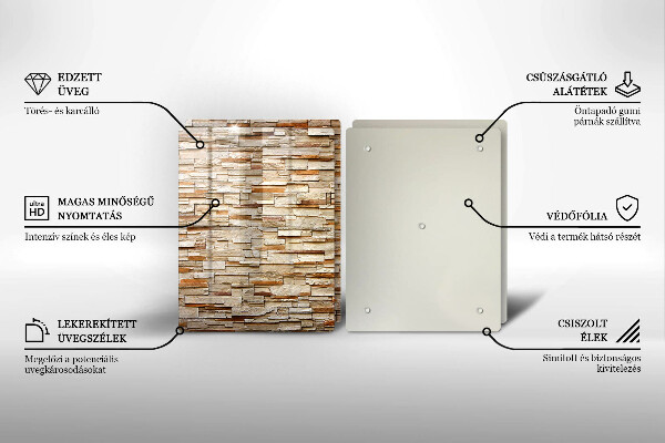Skleněná krájecí deska Textura dekorativních kamenů