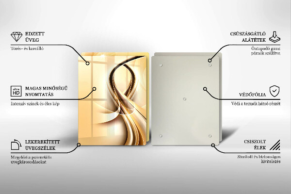 Skleněná krájecí deska Abstrakce kouře