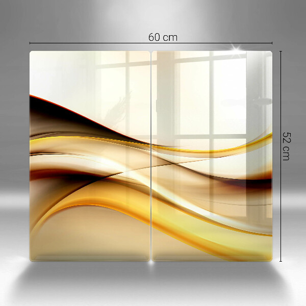 Skleněná krájecí deska Abstraktní kouřové čáry