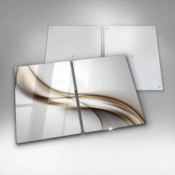 Skleněná krájecí deska Měkké linie abstrakce