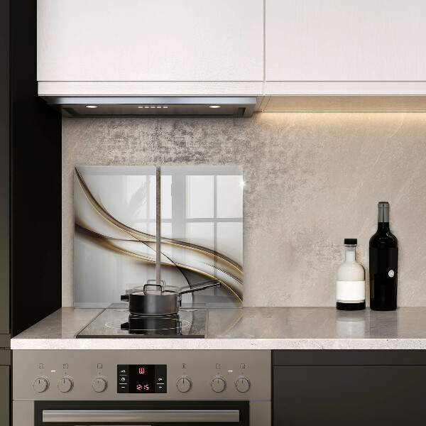 Skleněná krájecí deska Měkké linie abstrakce