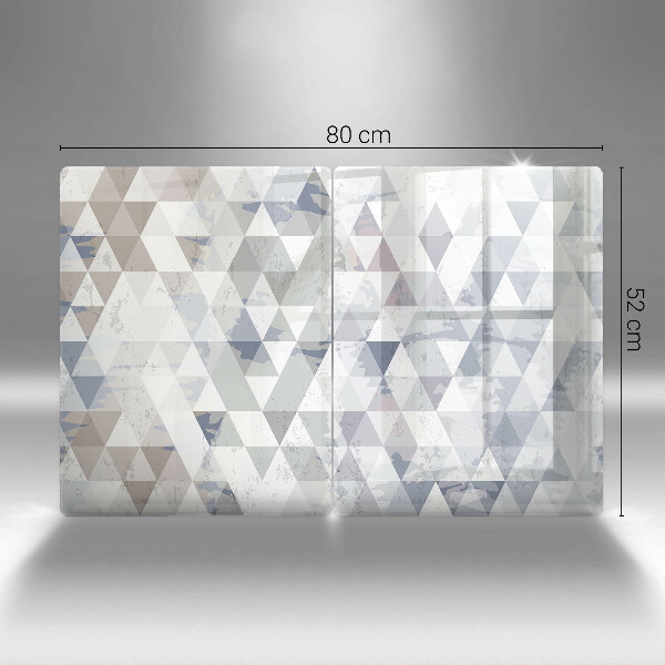 Skleněná krájecí deska Vzor trojúhelníků