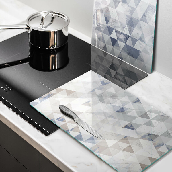 Skleněná krájecí deska Vzor trojúhelníků