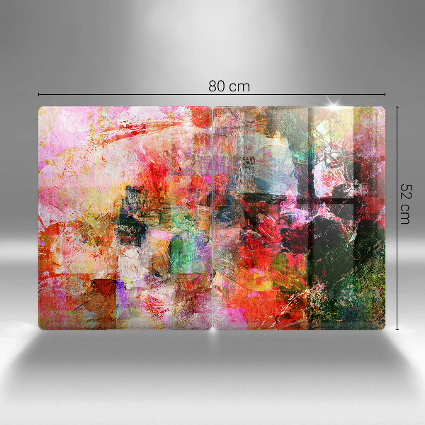 Skleněná krájecí deska Malování abstrakce