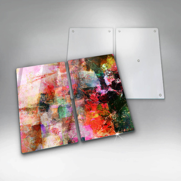 Skleněná krájecí deska Malování abstrakce