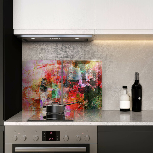 Skleněná krájecí deska Malování abstrakce