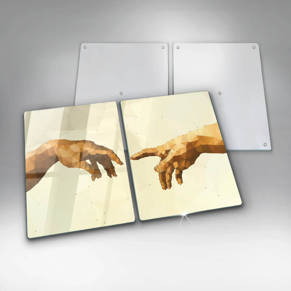 Skleněná krájecí deska Stvoření adamových rukou