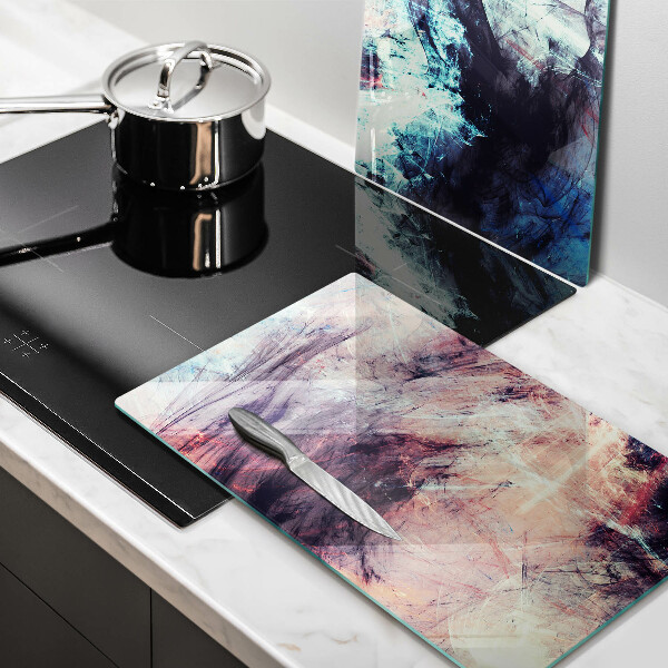 Skleněná krájecí deska Malovaná abstrakce