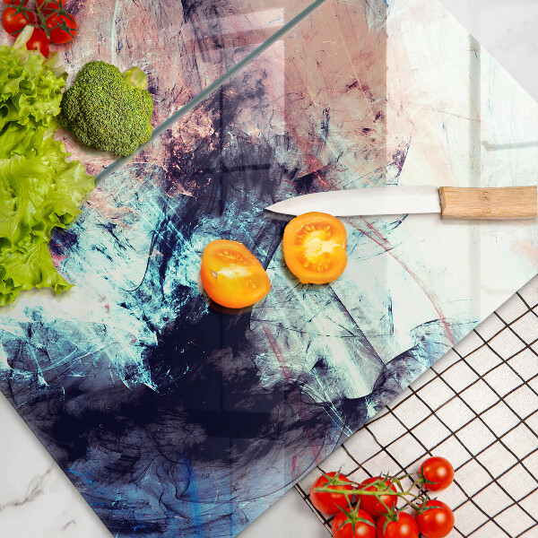 Skleněná krájecí deska Malovaná abstrakce