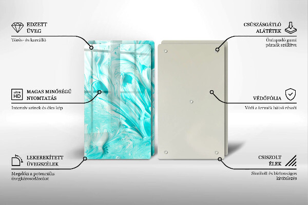 Skleněná krájecí deska Abstrakce barvy