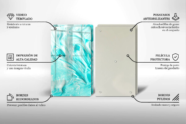 Skleněná krájecí deska Abstrakce barvy