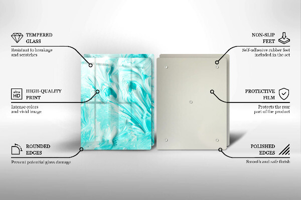 Skleněná krájecí deska Abstrakce barvy