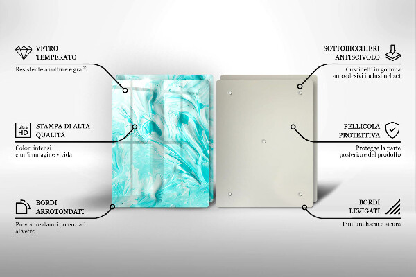 Skleněná krájecí deska Abstrakce barvy