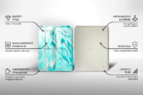 Skleněná krájecí deska Abstrakce barvy