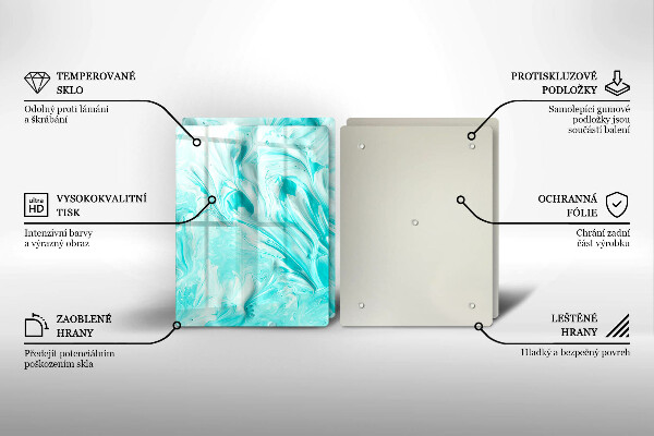 Skleněná krájecí deska Abstrakce barvy