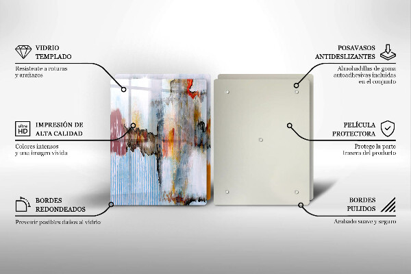 Skleněná krájecí deska Abstrakce barvy