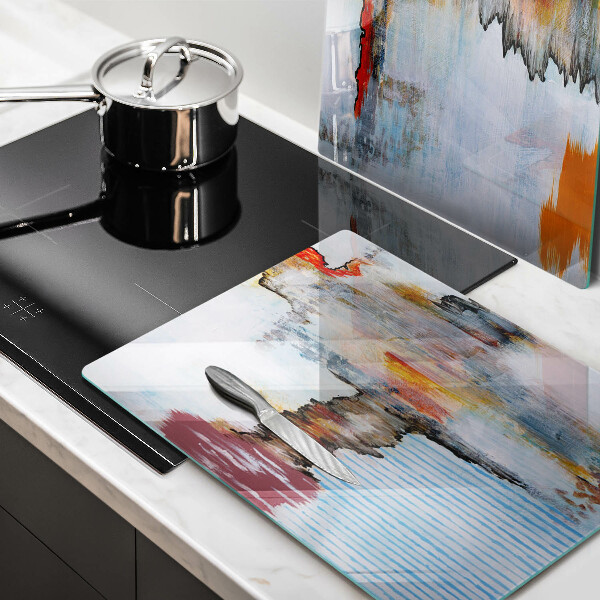 Skleněná krájecí deska Abstrakce barvy