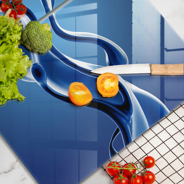 Skleněné krájecí prkénko Abstrakce tekutin