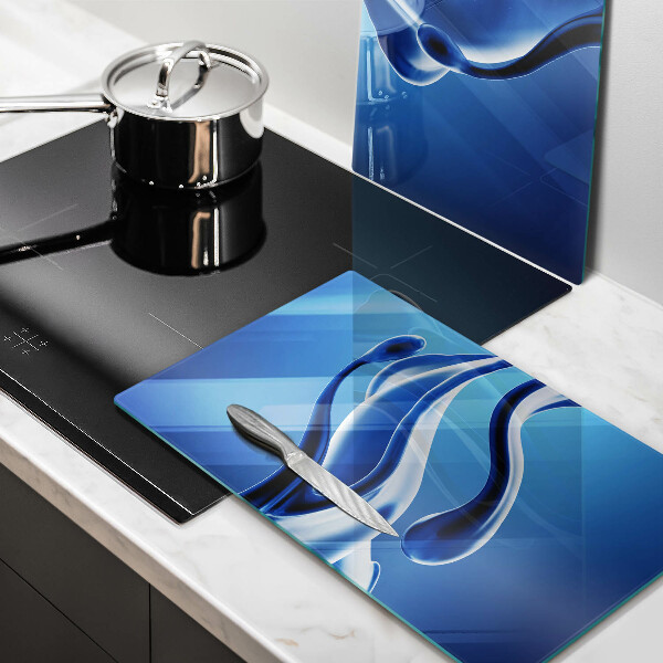 Skleněné krájecí prkénko Abstrakce tekutin