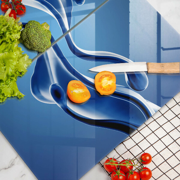 Skleněné krájecí prkénko Abstrakce tekutin