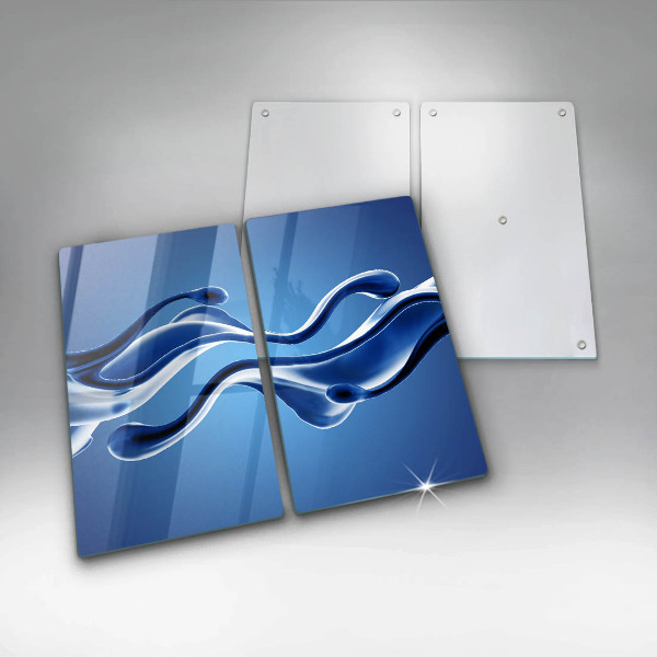 Skleněné krájecí prkénko Abstrakce tekutin