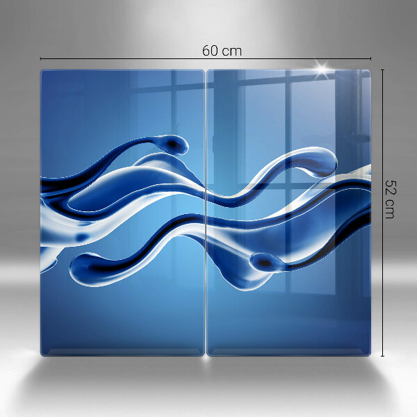 Skleněné krájecí prkénko Abstrakce tekutin