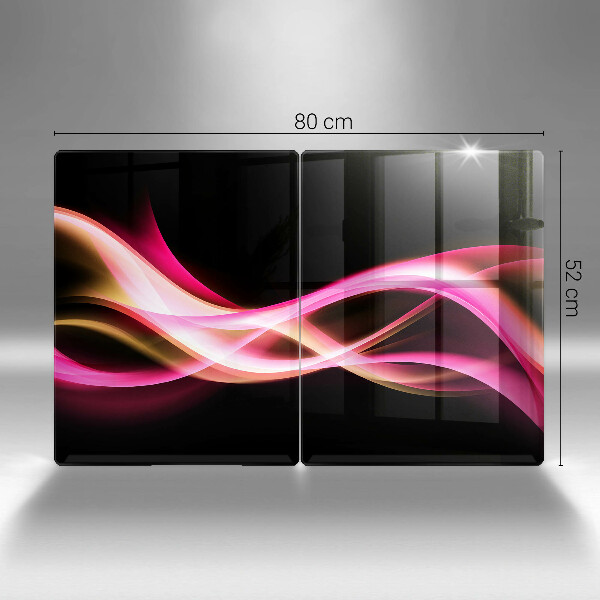 Skleněná krájecí deska Abstraktní neonový kouř