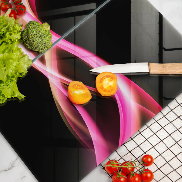 Skleněná krájecí deska Abstraktní neonový kouř