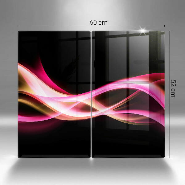 Skleněná krájecí deska Abstraktní neonový kouř