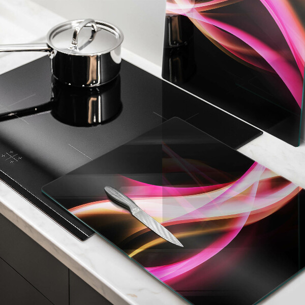 Skleněná krájecí deska Abstraktní neonový kouř