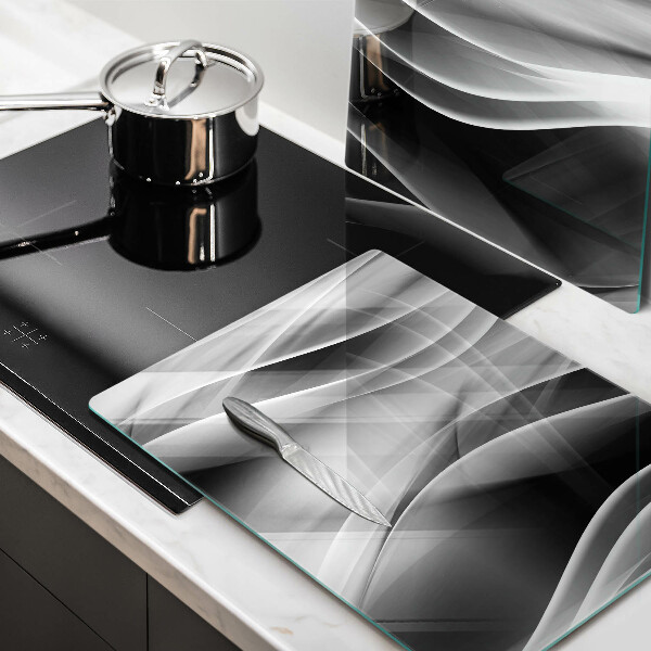 Skleněná krájecí deska Abstraktní linie kouře