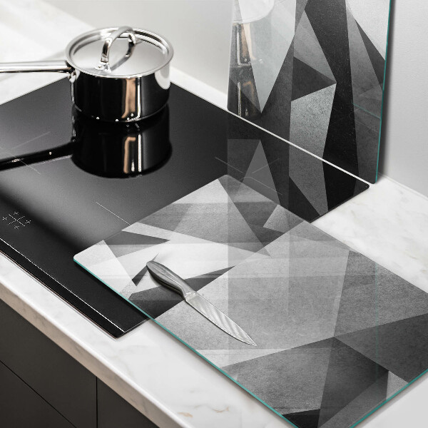 Skleněná krájecí deska Konkrétní ostrá abstrakce