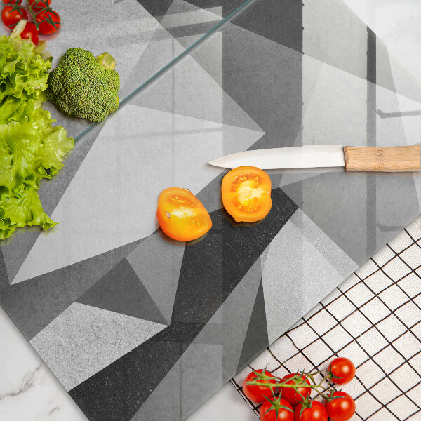 Skleněná krájecí deska Konkrétní ostrá abstrakce