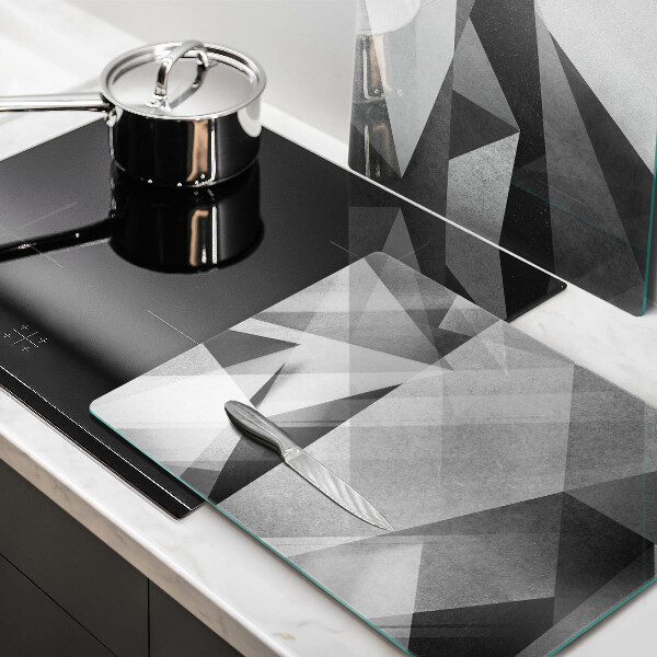 Skleněná krájecí deska Konkrétní ostrá abstrakce