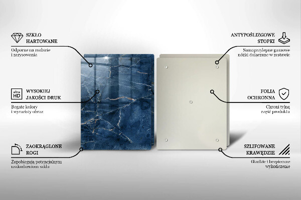 Skleněná krájecí deska Textura mramorového kamene