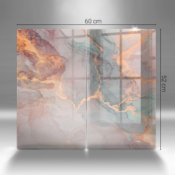 Skleněná krájecí deska Mramor se zlatem