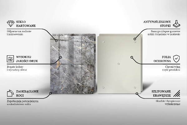 Skleněná krájecí deska Textura kamene