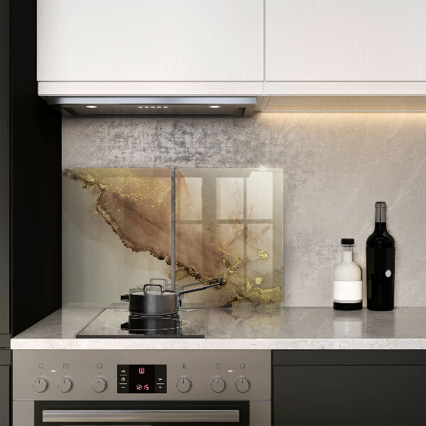 Skleněná krájecí deska Zlatá abstrakce