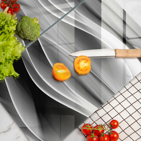 Skleněná krájecí deska Abstrakce jemné linie