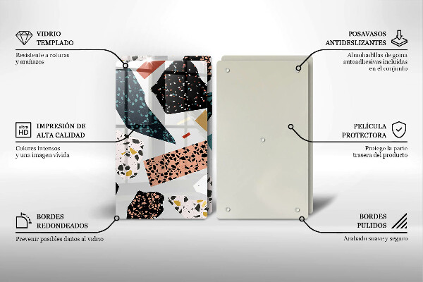 Skleněné krájecí prkénko Kamenina