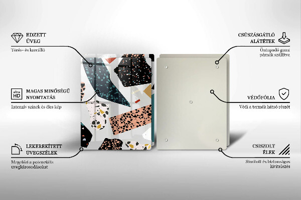 Skleněné krájecí prkénko Kamenina