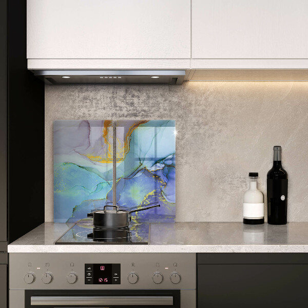 Skleněné krájecí prkénko Prasklý zlatý kámen