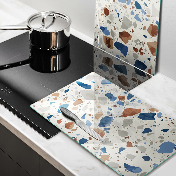 Skleněné krájecí prkénko Dekorativní kamenina